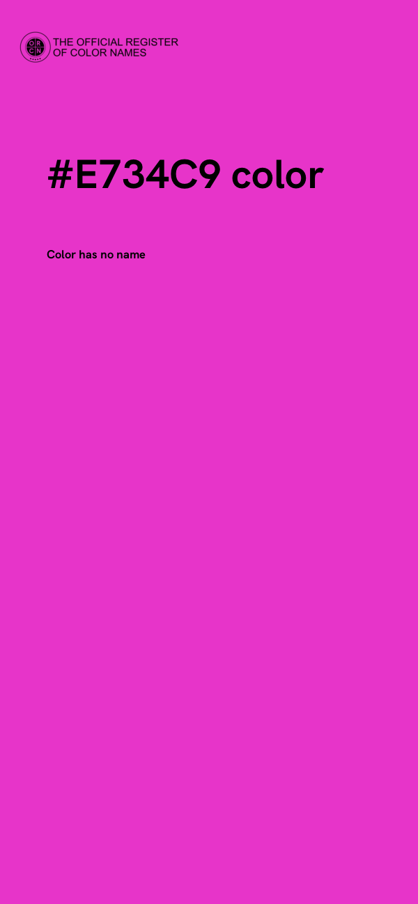 #E734C9 color image
