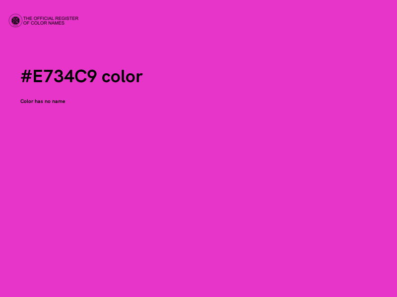 #E734C9 color image