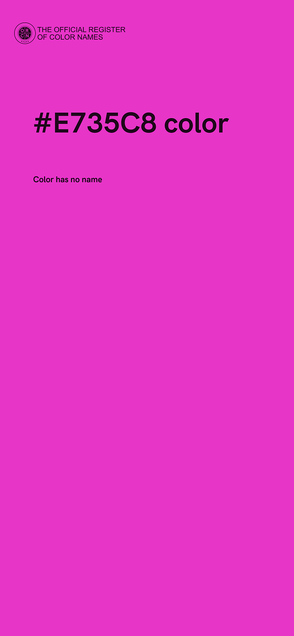 #E735C8 color image