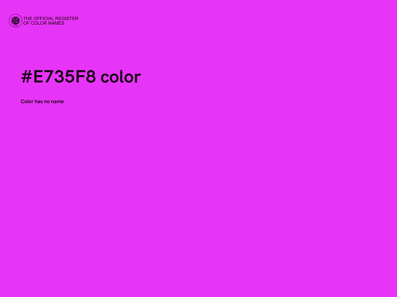 #E735F8 color image