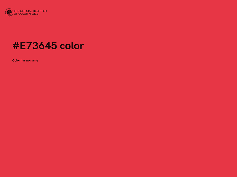 #E73645 color image