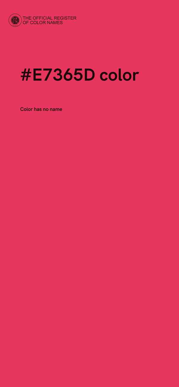 #E7365D color image
