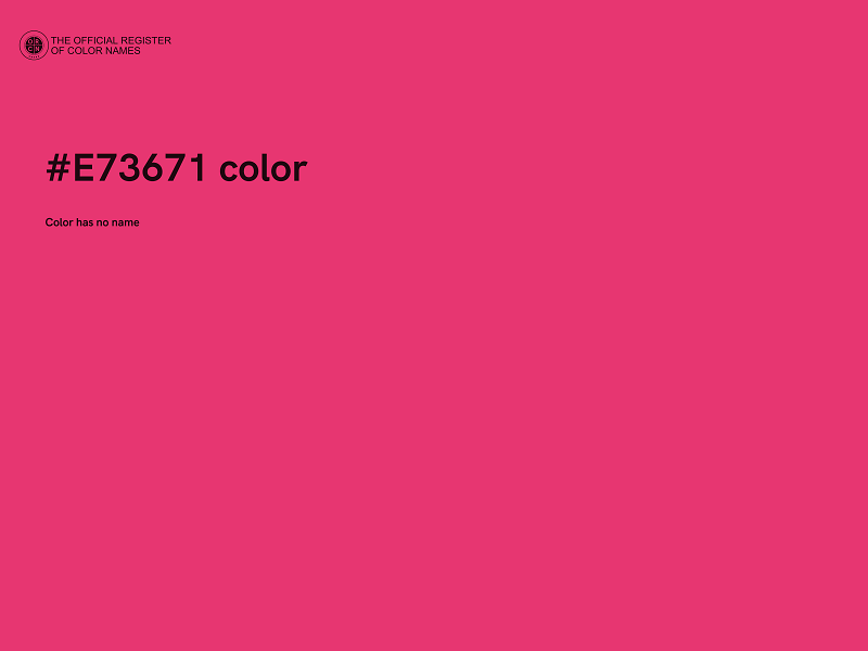 #E73671 color image