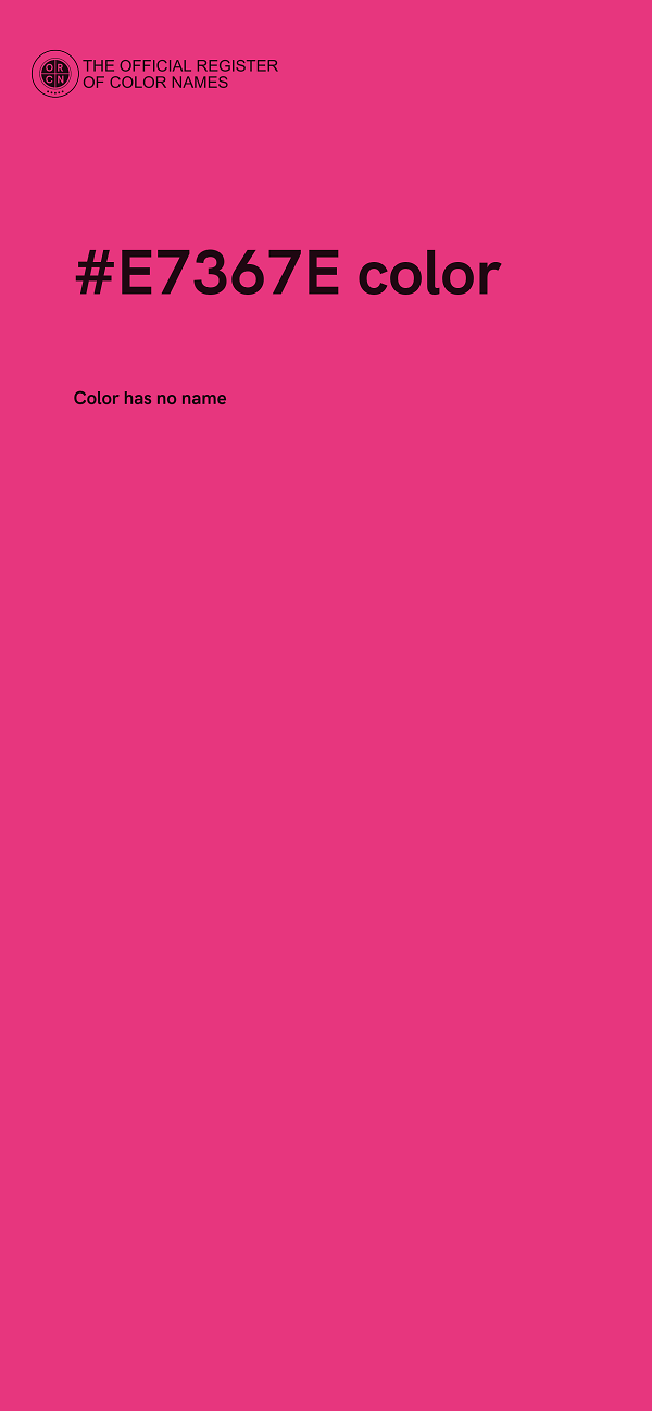 #E7367E color image