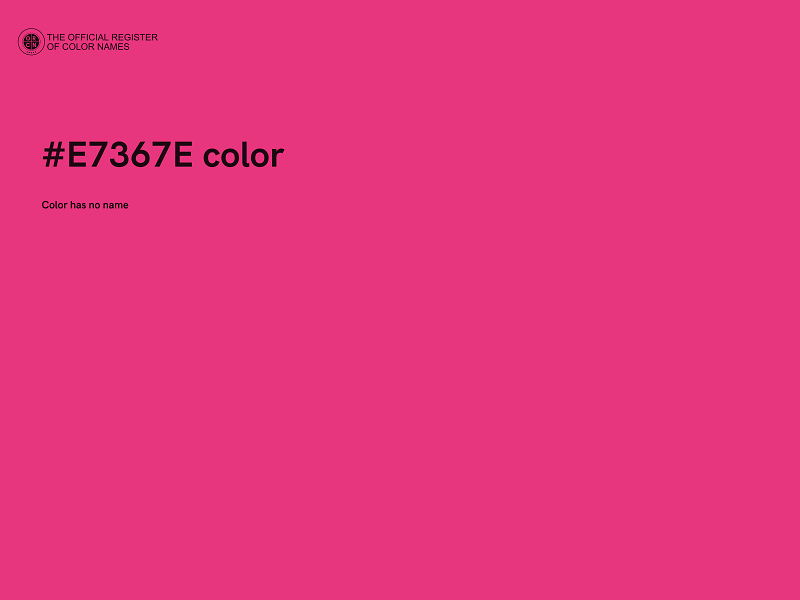 #E7367E color image