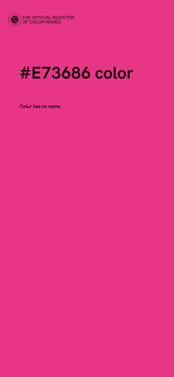 #E73686 color image
