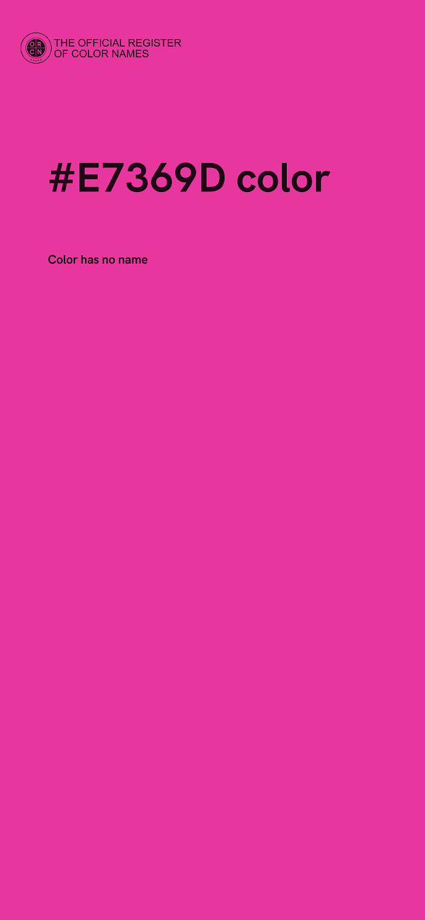 #E7369D color image