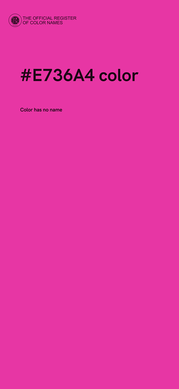 #E736A4 color image