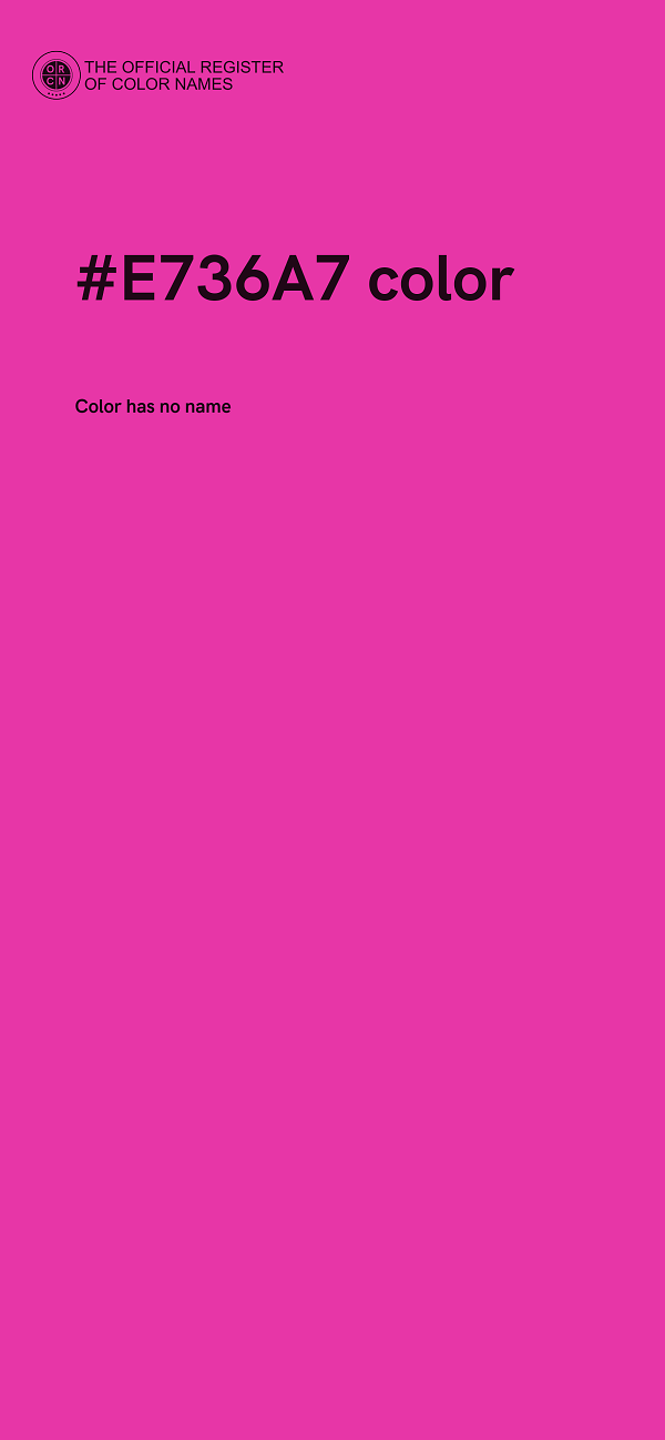 #E736A7 color image