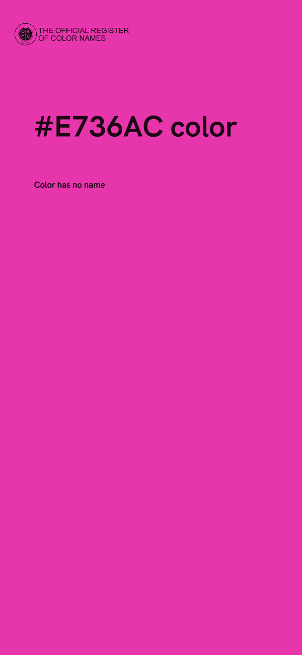 #E736AC color image