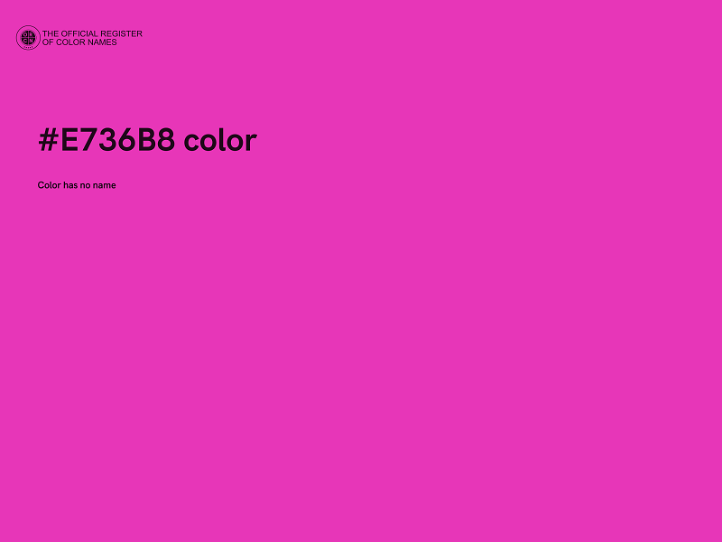 #E736B8 color image