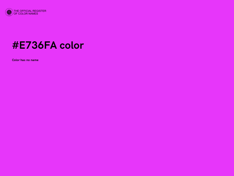 #E736FA color image