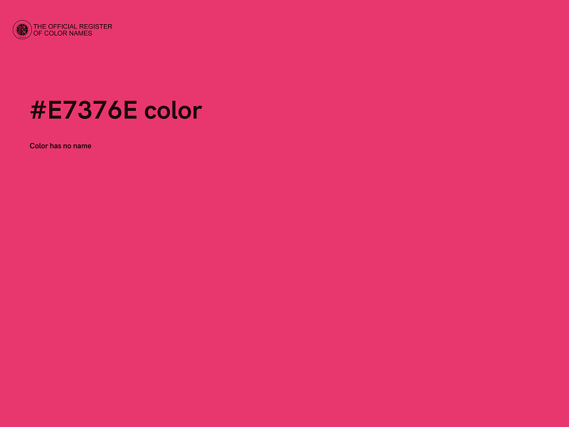 #E7376E color image