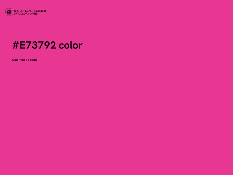 #E73792 color image