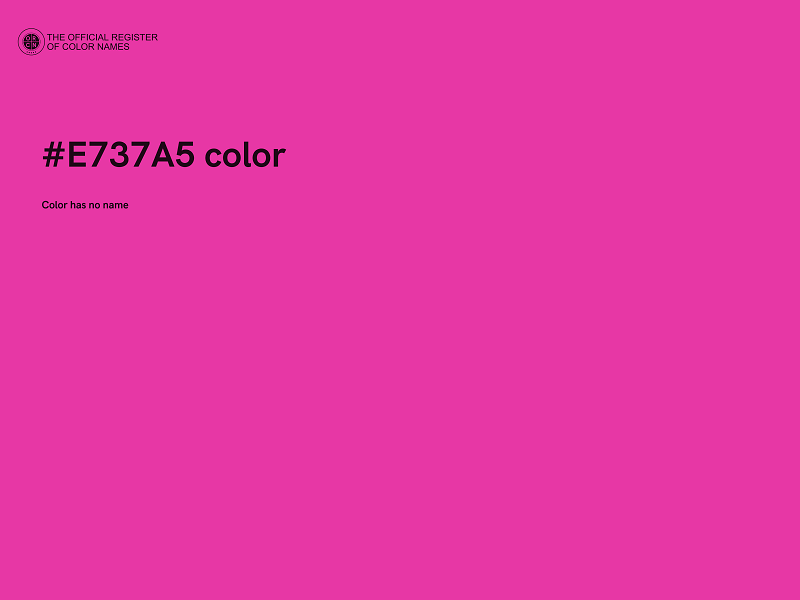 #E737A5 color image