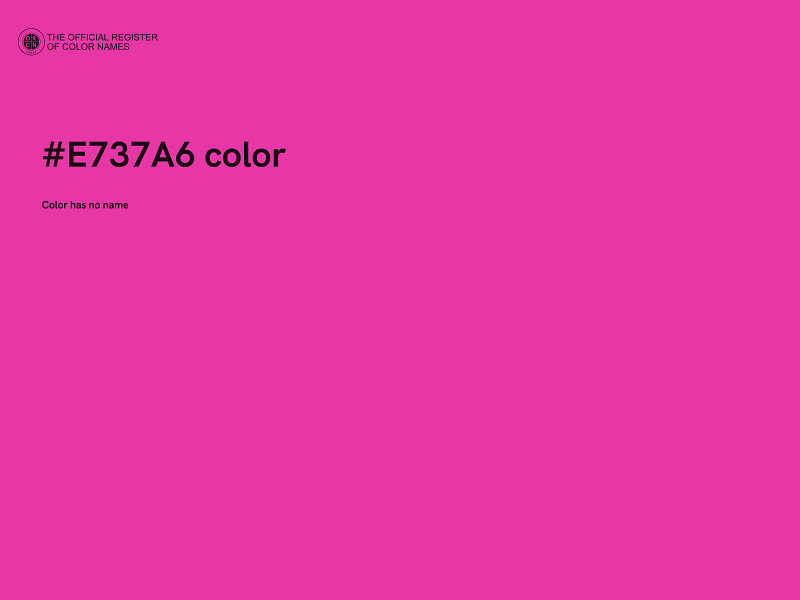 #E737A6 color image