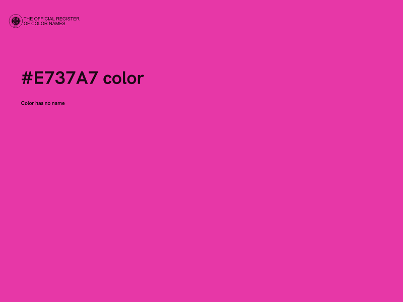 #E737A7 color image