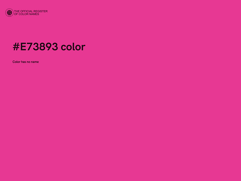 #E73893 color image