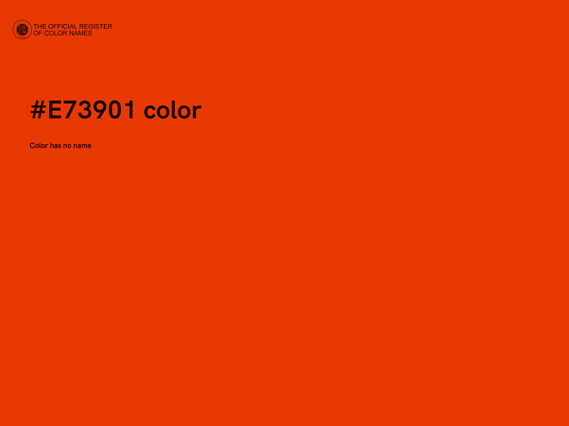#E73901 color image