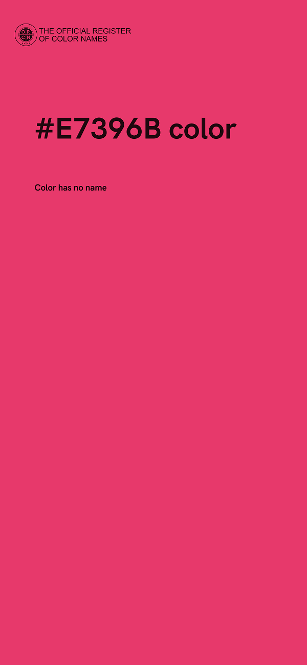 #E7396B color image