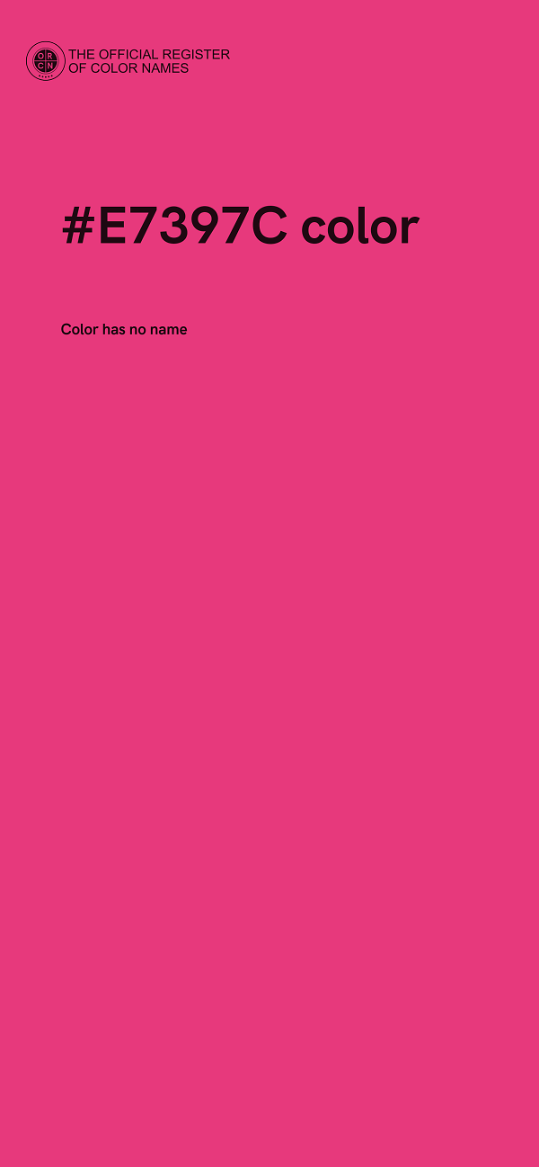 #E7397C color image