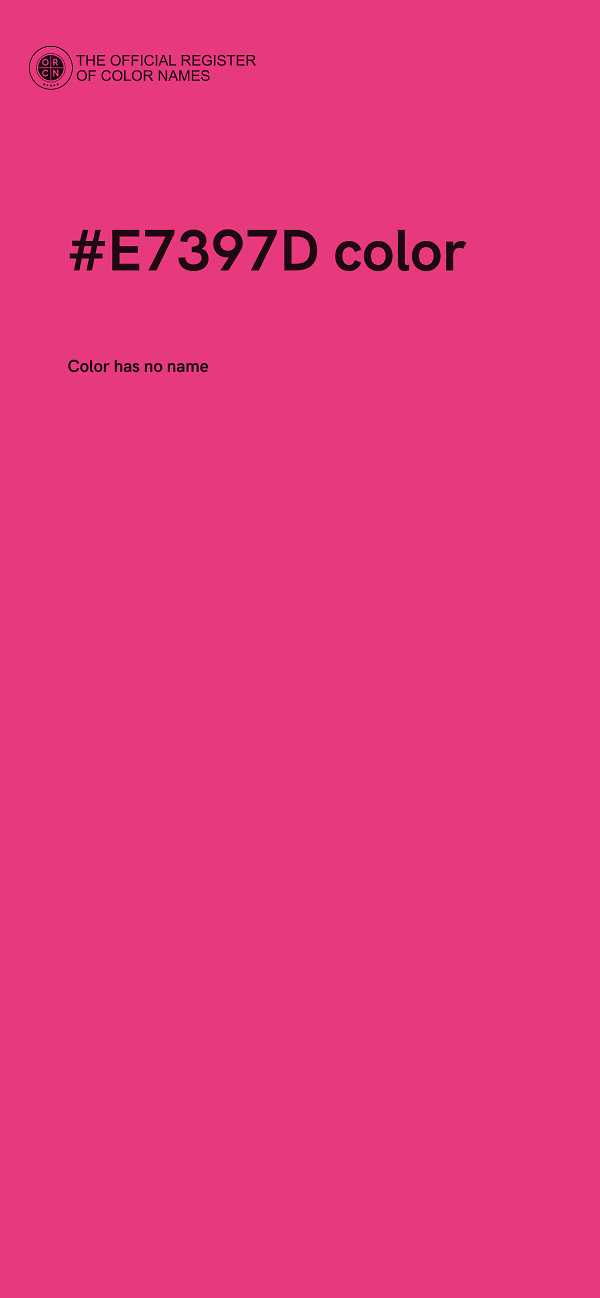 #E7397D color image