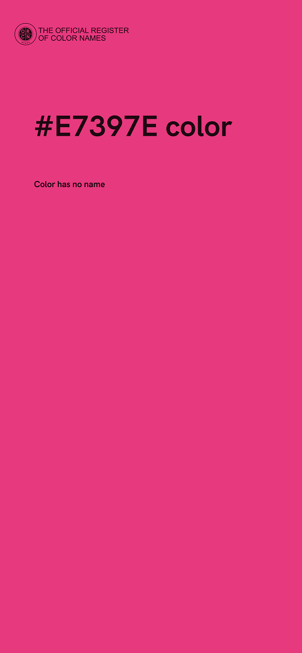 #E7397E color image