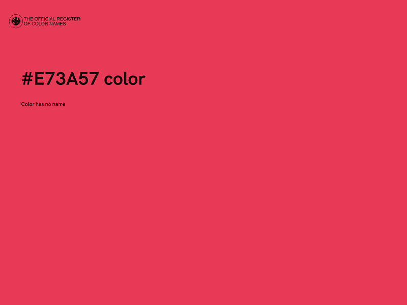 #E73A57 color image