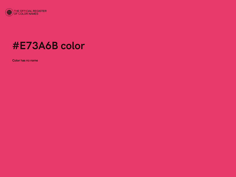 #E73A6B color image