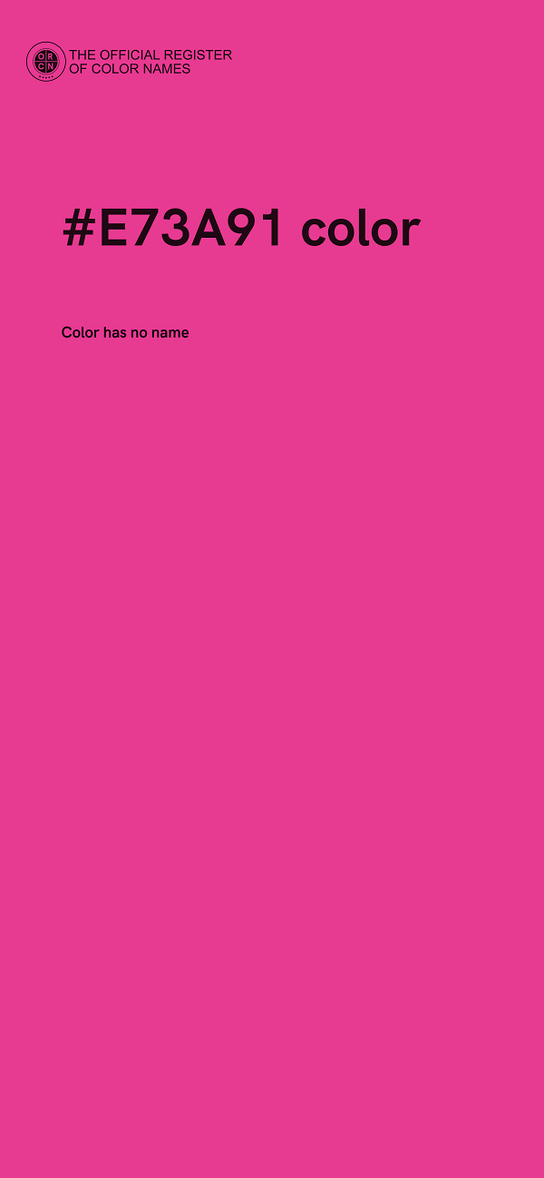 #E73A91 color image