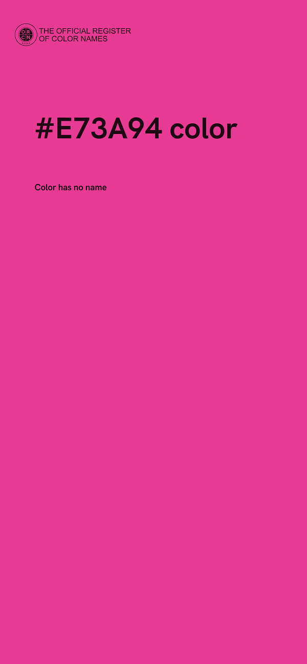 #E73A94 color image