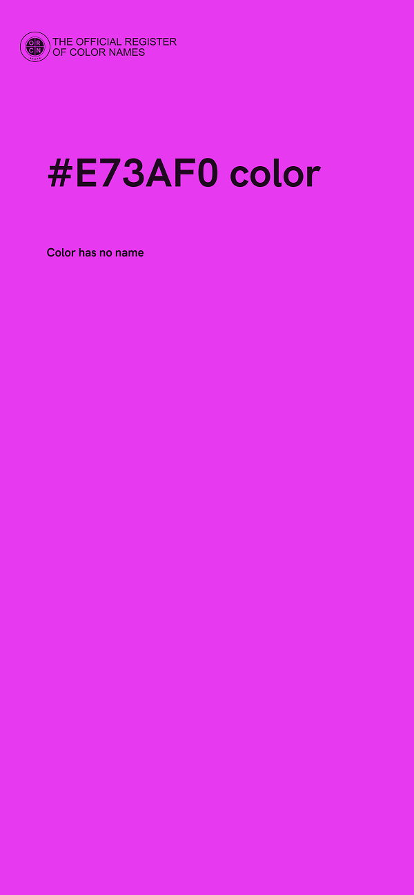 #E73AF0 color image