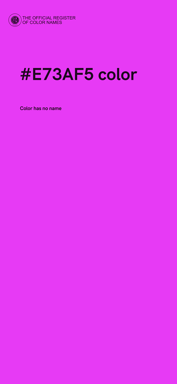 #E73AF5 color image