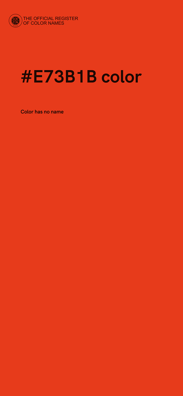 #E73B1B color image