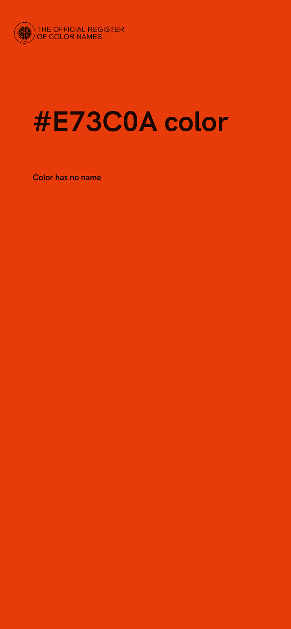 #E73C0A color image