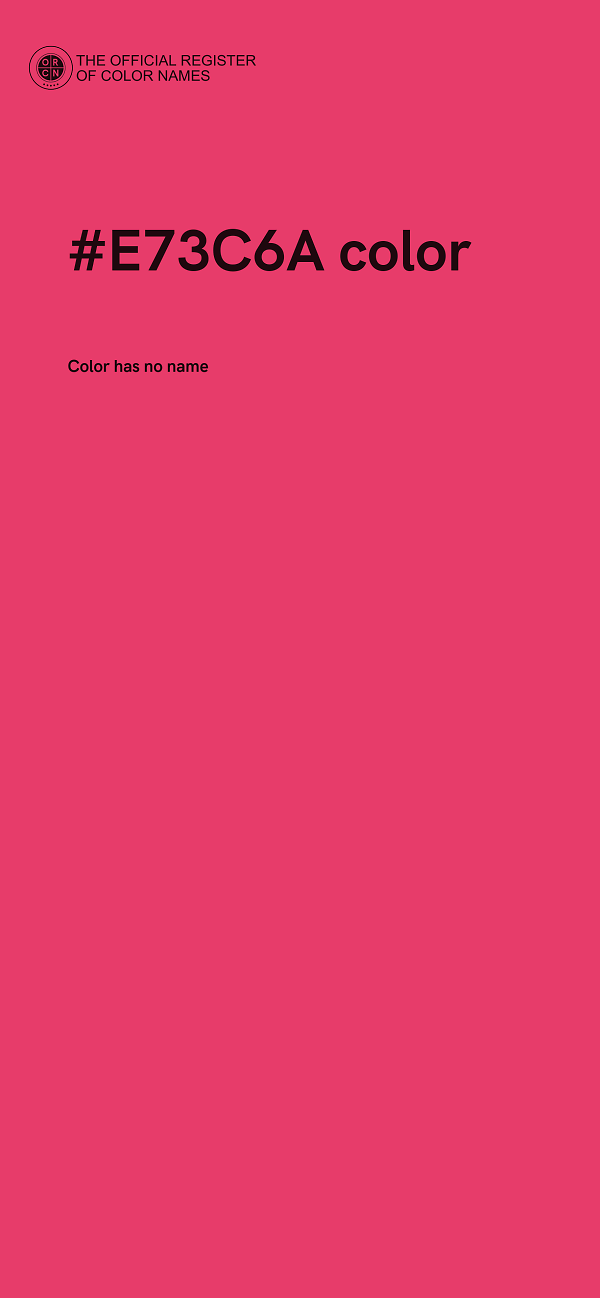 #E73C6A color image