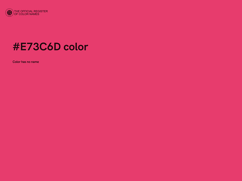 #E73C6D color image