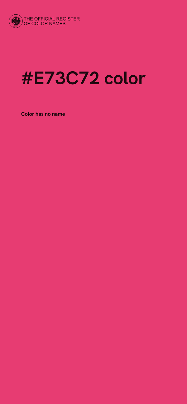 #E73C72 color image