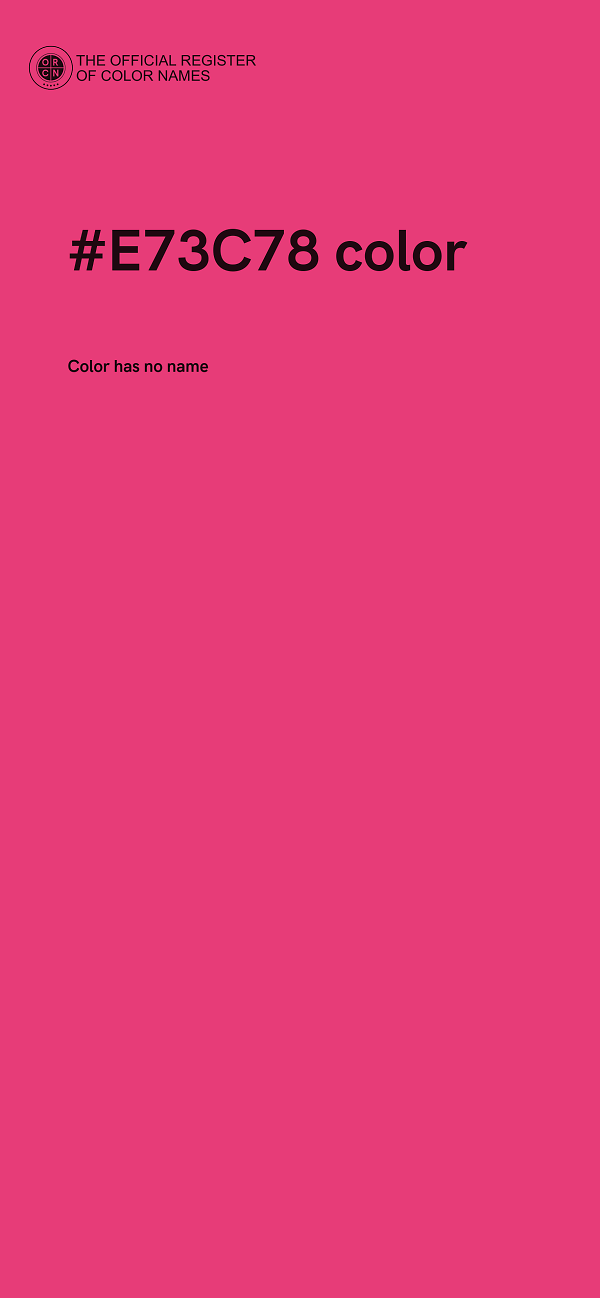 #E73C78 color image