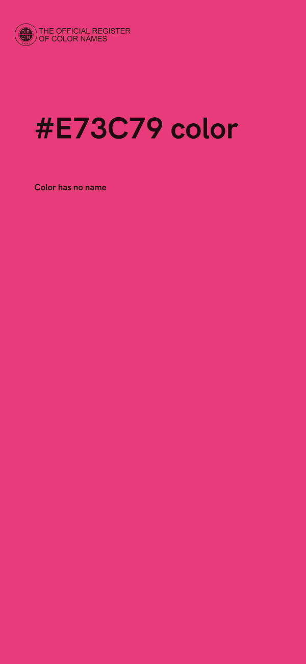#E73C79 color image