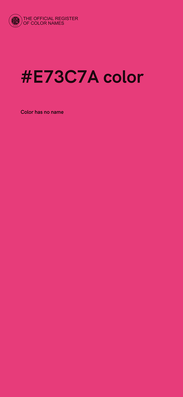 #E73C7A color image