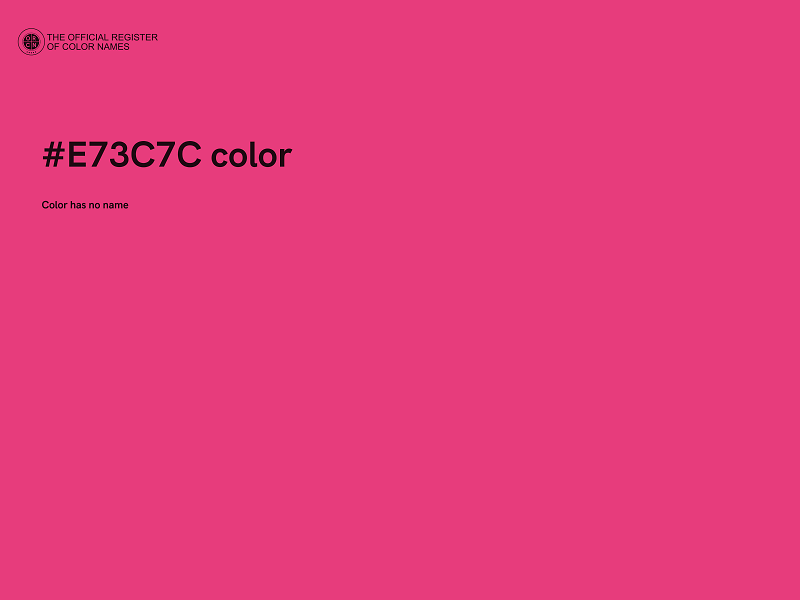 #E73C7C color image