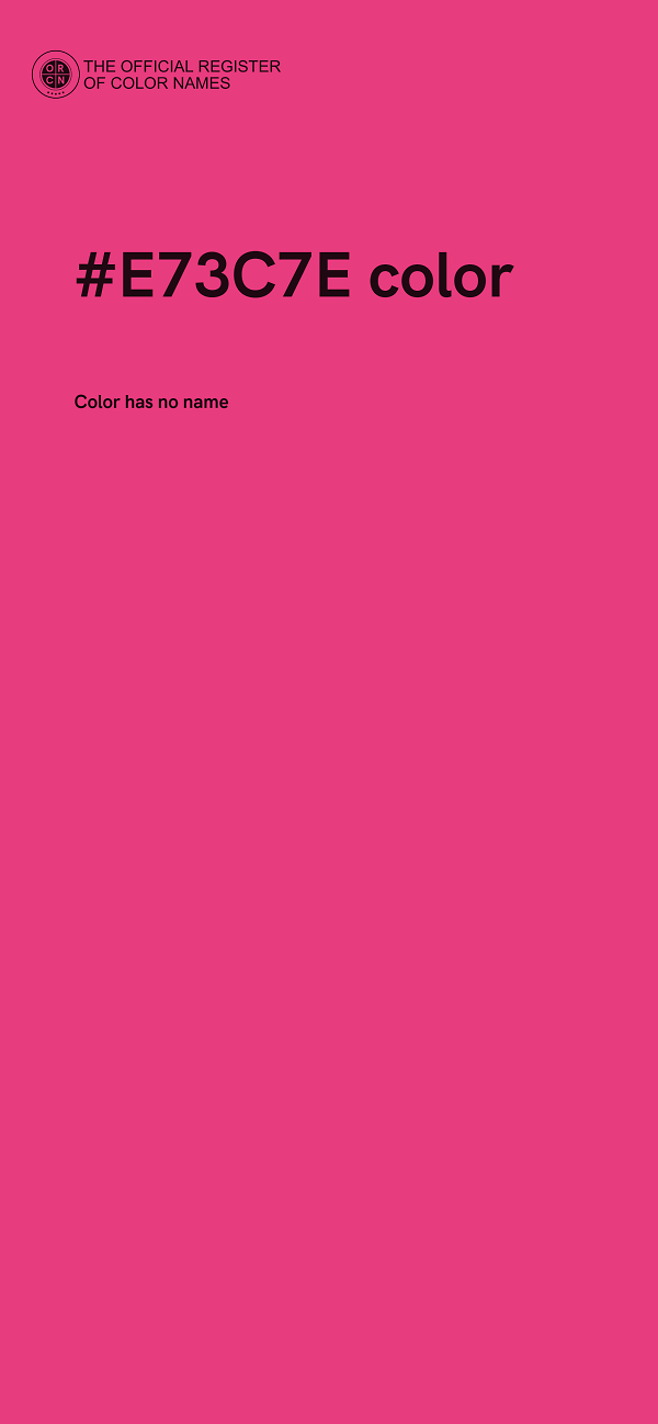 #E73C7E color image