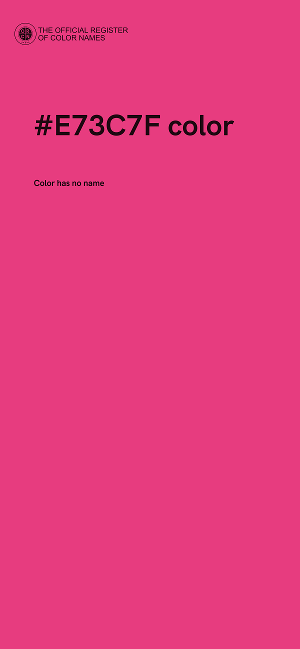 #E73C7F color image