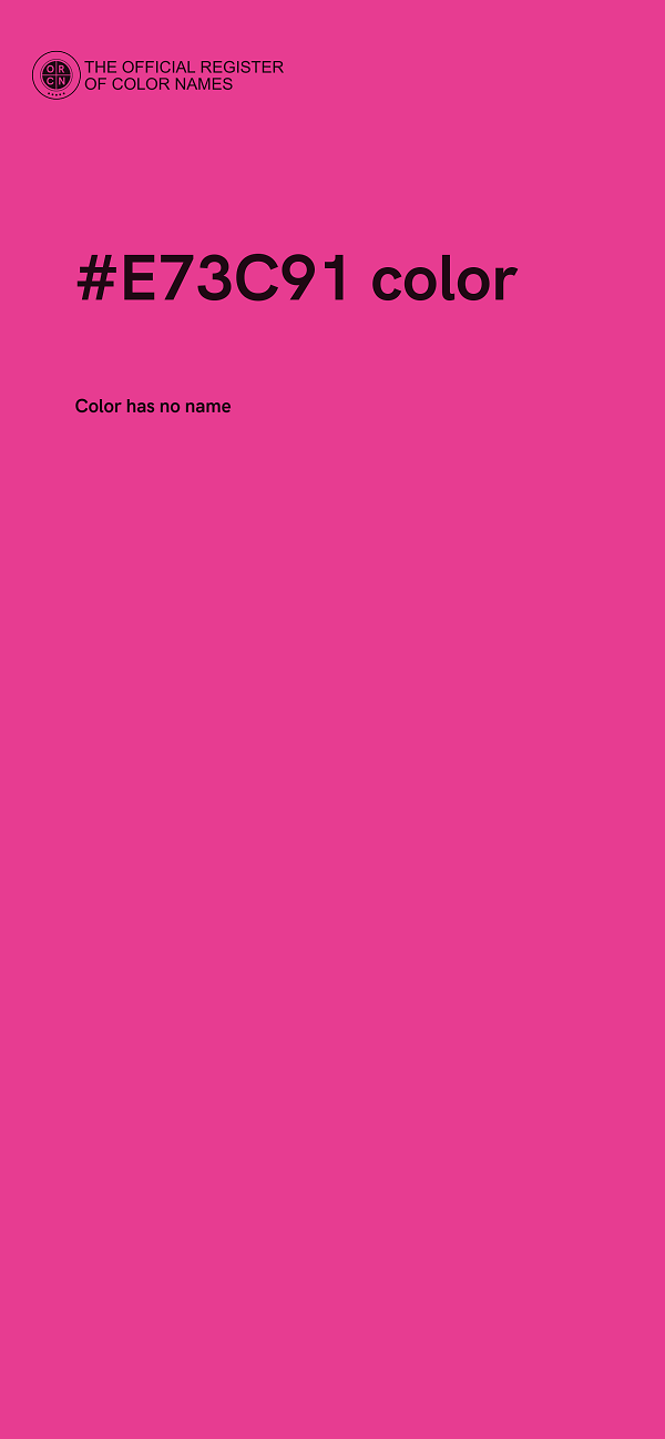 #E73C91 color image