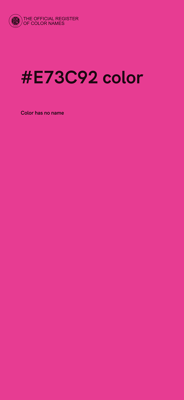 #E73C92 color image