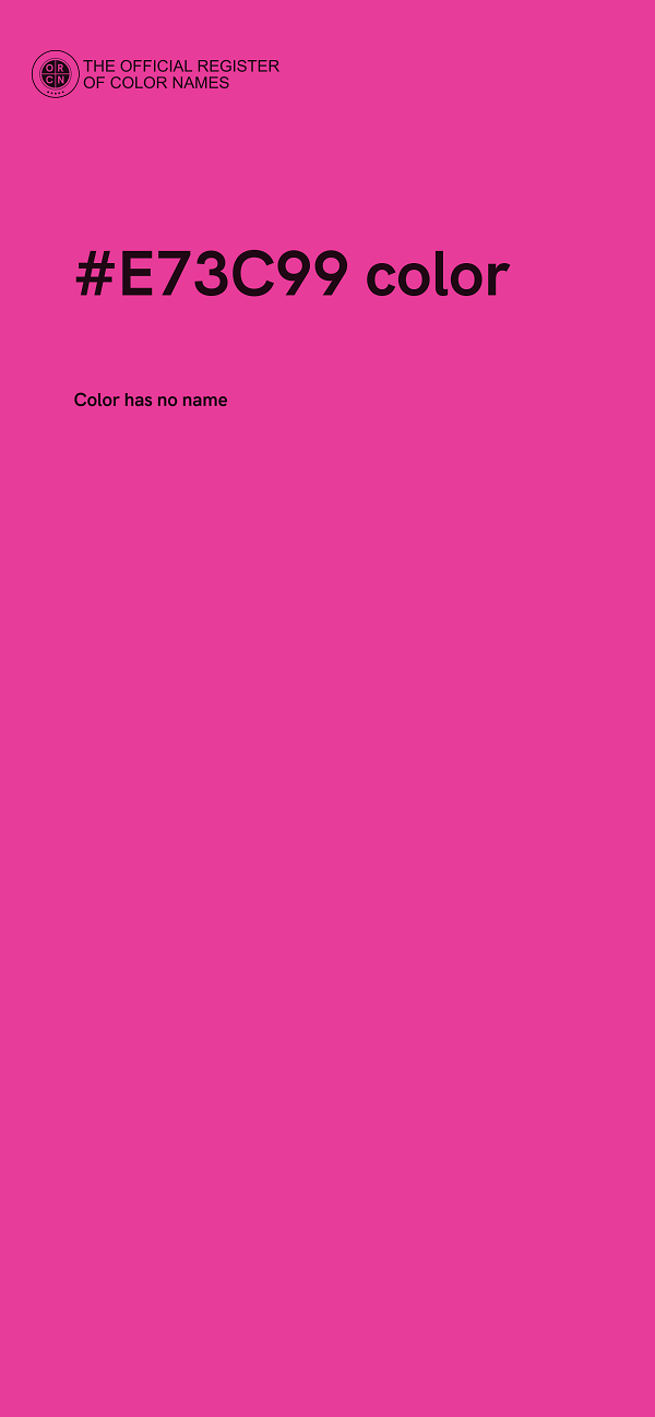 #E73C99 color image