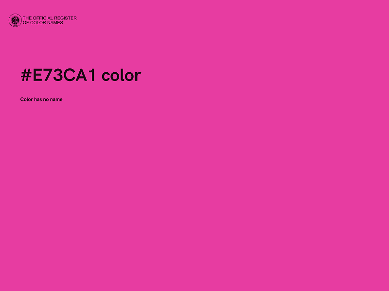 #E73CA1 color image