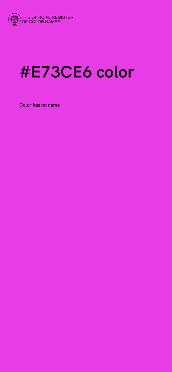 #E73CE6 color image