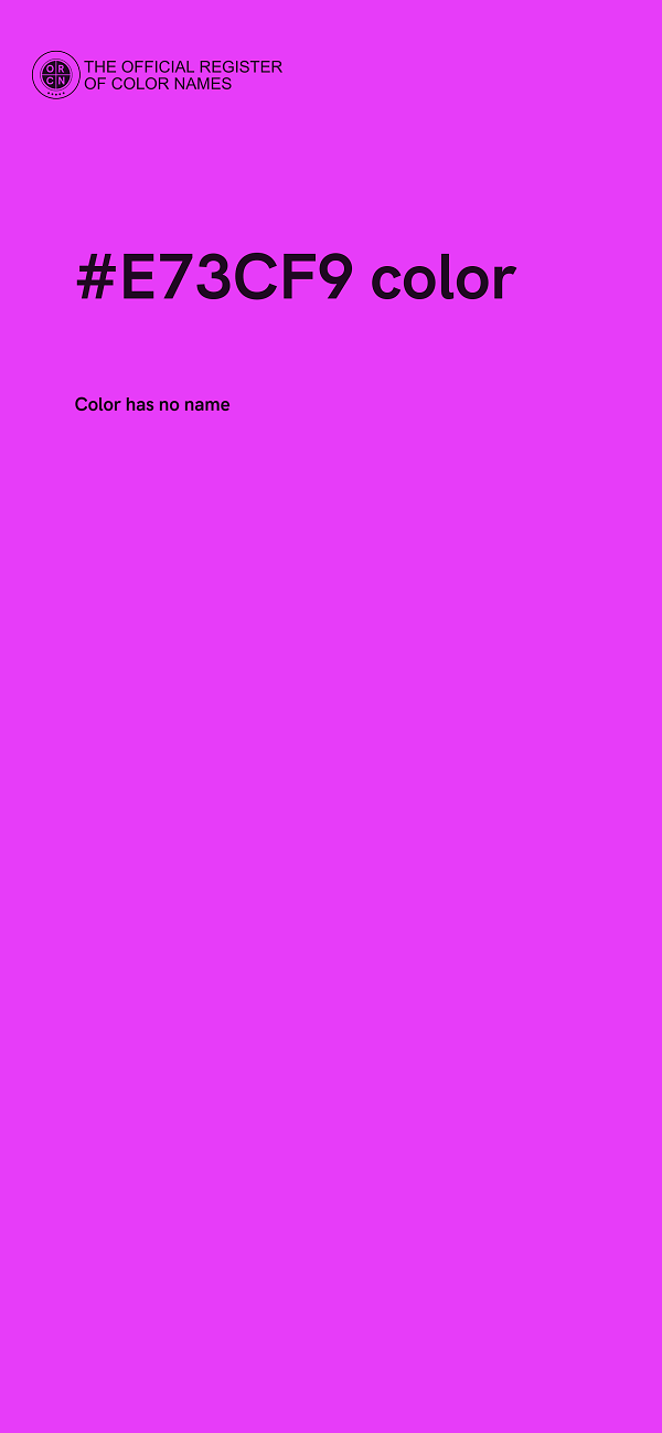 #E73CF9 color image